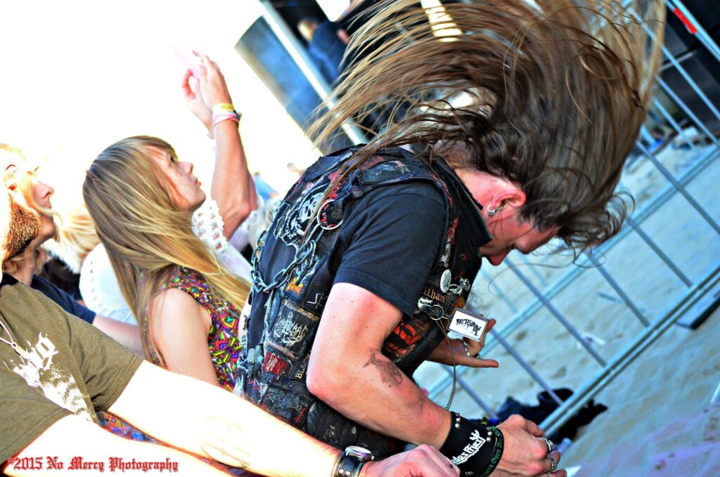 alt="Schollenpop 2015 Death Angel Metal Facility Management provides stage management main stage"
